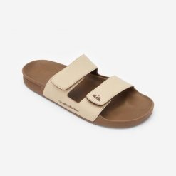 Klapki męskie Quiksilver Rivi. Brązowe buty sportowe męskie Quiksilver, z kauczuku, sportowe. Za 179.99 zł.