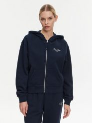 Tommy Hilfiger Bluza WW0WW44632 Granatowy Regular Fit. Niebieskie bluzy damskie Tommy Hilfiger, s, bez wzorów, z bawełny, bez kaptura. Za 429.99 zł.