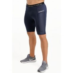 Spodenki termoaktywne fitness męskie Rough Radical Stone Shorts. Niebieskie krótkie spodenki sportowe męskie ROUGH RADICAL, l, bez wzorów, z dzianiny, na fitness i siłownię. Za 139.90 zł.