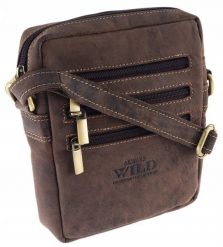 Skórzana listonoszka męska na ramię - Always Wild. Torby na ramię męskie Always Wild, bez wzorów, ze skóry, klasyczne, na ramię. Za 115.99 zł.