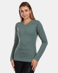 Damska koszulka techniczna Kilpi SPOLETO-W. Zielone t-shirty damskie Kilpi, s, bez wzorów, z materiału, klasyczne, bez kołnierzyka. Za 112.21 zł.