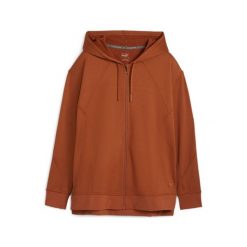 Damska bluza z kapturem zapinana na zamek Puma Cloudspun. Brązowe bluzy damskie Puma, bez wzorów, z kapturem. Za 231.05 zł.
