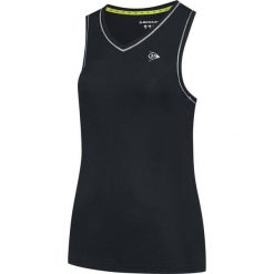 Koszulka sportowa damska Dunlop Club Tank Top. Czarne koszulki sportowe damskie Dunlop, bez wzorów, bez kołnierzyka, bez ramiączek. Za 129.99 zł.