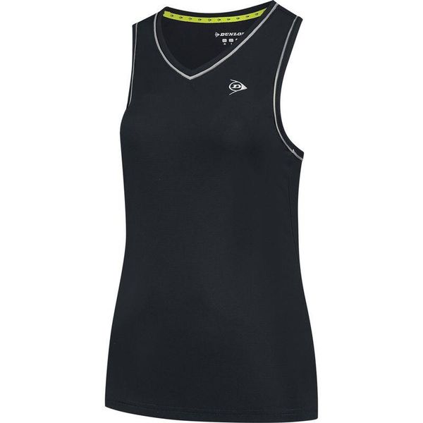 Koszulka sportowa damska Dunlop Club Tank Top. Czarne koszulki sportowe damskie Dunlop, bez wzorów, bez kołnierzyka, bez ramiączek. Za 129.99 zł.