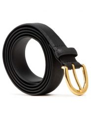 Lauren Ralph Lauren Pasek Damski Charm Classc 412802952004 Czarny. Czarne paski damskie Lauren Ralph Lauren, bez wzorów, ze skóry. Za 219.99 zł.