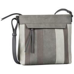 Tom Tailor torebka crossbody Cintia szara. Szare torby na ramię damskie Tom Tailor, bez wzorów, bez dodatków. Za 216.00 zł.