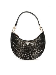 Guess Torebka Tasmin Mini HWEG99 31720 Czarny. Czarne torebki do ręki damskie Guess, z aplikacjami, z materiału, bez dodatków. Za 530.99 zł.