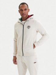 Aeronautica Militare Bluza 261FE2097UF00674 Beżowy Regular Fit. Brązowe bluzy męskie Aeronautica Militare, l, bez wzorów, z bawełny, bez kaptura. Za 719.99 zł.