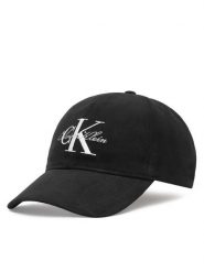 Calvin Klein Czapka z daszkiem Lurex Graphic Script Monologo Ca LV04F5115G Czarny. Czarne czapki i kapelusze damskie Calvin Klein, bez wzorów, z bawełny. Za 189.99 zł.