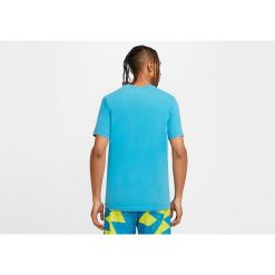 Koszulka męska nike air jordan washed tee equator blue. Niebieskie koszulki sportowe męskie Nike, m, bez wzorów, bez kołnierzyka, bez ramiączek, na fitness i siłownię. Za 169.00 zł.