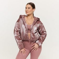 Kurtka damska fitness z kapturem oversize Prime Haze. Szare kurtki damskie GYMBEAM, xl, bez wzorów, z elastanu, z kapturem, na fitness i siłownię. Za 214.90 zł.