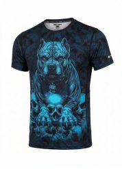 Męska Koszulka sportowa PITBULL techniczna treningowa Mesh GUARDIAN ANGEL. Czarne koszulki sportowe męskie PITBULL, m, bez wzorów, z elastanu, bez kołnierzyka, bez ramiączek, na fitness i siłownię. Za 159.00 zł.