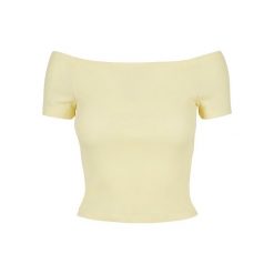 Damska koszulka off-shoulder Koszulka Urban Classics GT. Brązowe t-shirty i topy dla dziewczynek Urban Classics, bez wzorów, z bawełny, bez ramiączek. Za 55.25 zł.