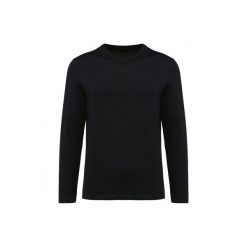 Koszulka z długim rękawem Suprima v-neck Kariban Premium. Czarne bluzki z długim rękawem męskie KARIBAN, m, bez wzorów, z bawełny, bez kołnierzyka. Za 136.00 zł.