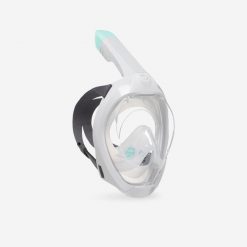 Maska do snorkelingu Subea Easybreath 500 powierzchniowa z torbą. Niebieskie torby i plecaki dziecięce Decathlon. Za 99.99 zł.