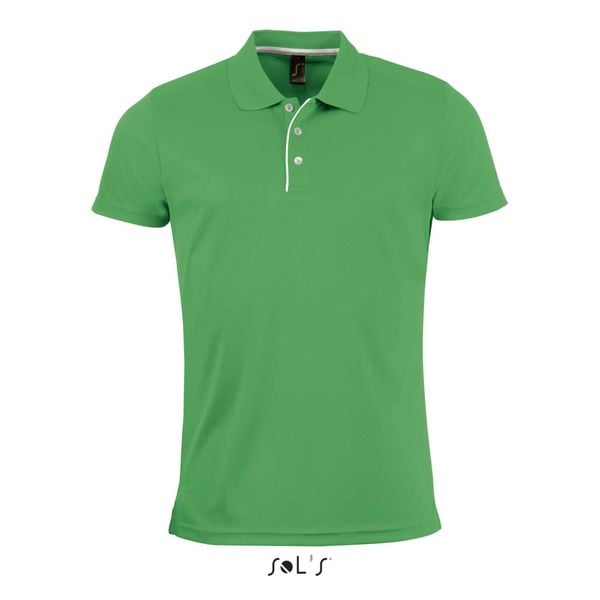 Polo Sol's Performer. Zielone koszulki polo męskie SOL'S, m, bez wzorów, bez ramiączek. Za 126.00 zł.