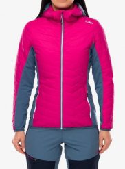 Kurtka hybrydowa damska CMP Yurexa Jacket Hybrid Fix Hood. Czerwone kurtki damskie CMP, m, bez wzorów, z elastanu, bez kaptura. Za 538.99 zł.