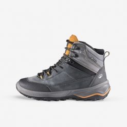 Buty trekkingowe męskie MT100 skóra. Brązowe trekkingi męskie SIMOND, przed kolano, trekkingowe. Za 359.99 zł.