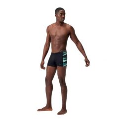 Męskie Spodenki Kąpielowe Z Panelem Hyperboom. Zielone kąpielówki męskie Speedo, m, bez wzorów, z materiału. Za 189.99 zł.