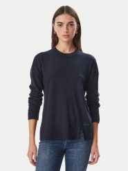 Liu Jo Sweter WF6418 MA16R Czarny Regular Fit. Czarne swetry damskie Liu Jo, m, bez wzorów, z wiskozy, bez kołnierzyka, bez ramiączek, bez kaptura. Za 469.99 zł.