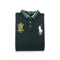 Polo Ralph Lauren koszulka męska krótki rękaw Slim Fit. Czarne koszulki polo męskie Ralph Lauren, m, bez wzorów, z materiału, eleganckie, bez ramiączek. Za 127.76 zł.