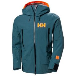 Kurtka narciarska Helly Hansen Sogn Shell 2.0. Zielone kurtki snowboardowe męskie Helly Hansen, m, bez wzorów, bez kaptura, narciarskie. Za 1,541.75 zł.