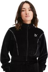 Bluza damska PUMA Cropped Velour. Bluzy damskie Puma, z aplikacjami, z dresówki, bez kaptura. Za 192.68 zł.