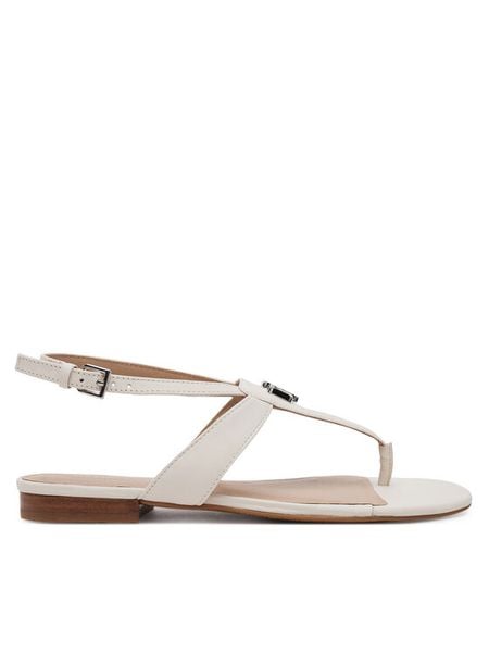 LAUREN RALPH LAUREN Sandały Everley 802959146009 Biały. Białe sandały damskie Lauren Ralph Lauren, bez wzorów, ze skóry, bez obcasa, na płaskiej podeszwie, bez zapięcia. Za 349.99 zł.