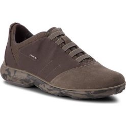 Półbuty GEOX - U Nebula B U52D7B 01122 CQ66K Taupe/Chocolate. Brązowe półbuty na co dzień męskie Geox, z materiału. Za 539.00 zł.