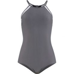 Kostium kąpielowy bonprix szaro-kremowy. Szare kostiumy jednoczęściowe damskie bonprix. Za 74.99 zł.