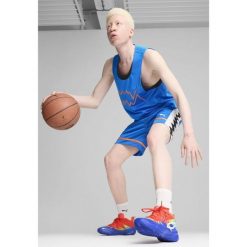 Buty do koszykówki Genetics Marcus Smart PUMA Royal Sapphire Red Blast Blue. Czerwone obuwie sportowe damskie Puma, bez wzorów, do koszykówki. Za 339.99 zł.