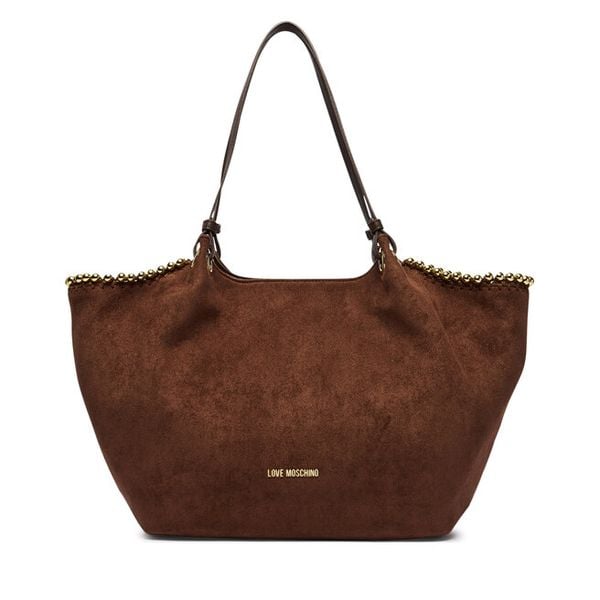 Torebka LOVE MOSCHINO. Brązowe torebki do ręki damskie Love Moschino, bez wzorów, bez dodatków. Za 925.99 zł.