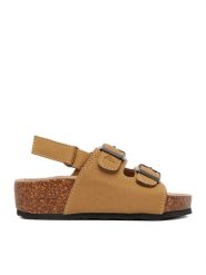 Quiksilver Sandały EO-DECK LITE CQ10159TT Brązowy jasny. Brązowe sandały chłopięce Quiksilver, ze skóry, bez zapięcia. Za 129.99 zł.