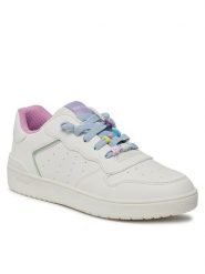 Geox Sneakersy J Washiba Girl J45HXD 0003W C0653 D Biały. Białe buty sportowe dziewczęce Geox, bez wzorów, ze skóry, bez zapięcia. Za 189.99 zł.