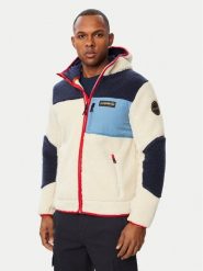 Napapijri Polar Yupik NP0A8AZX Kremowy Regular Fit. Białe bluzy męskie Napapijri, m, bez wzorów, z polaru, bez kaptura. Za 919.99 zł.
