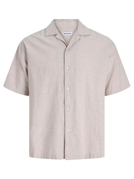 Jack & Jones Koszula Breeze 12288594 Beżowy Relaxed Fit. Brązowe koszule męskie Jack & Jones, m, bez wzorów, z bawełny, bez kołnierzyka, bez ramiączek. Za 89.99 zł.