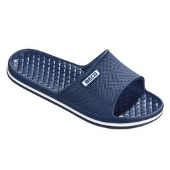 Klapki damskie Beco ciemnoniebieskie. Niebieskie klapki damskie 47 Brand, bez wzorów, z materiału, bez obcasa. Za 180.99 zł.