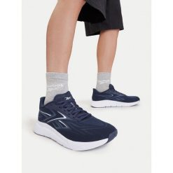 Buty na siłownię Reebok. Niebieskie buty sportowe męskie Reebok, bez zapięcia, na fitness i siłownię. Za 399.99 zł.