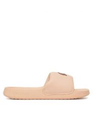 Lacoste Klapki 7-49CFA0022 Biały. Białe klapki damskie Lacoste, bez wzorów, z tworzywa sztucznego, bez obcasa. Za 129.99 zł.