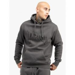 Bluza z kapturem o klasycznym kroju Tapout Basic. Białe bluzy męskie TAPOUT, s, bez wzorów, z bawełny, z kapturem. Za 226.50 zł.