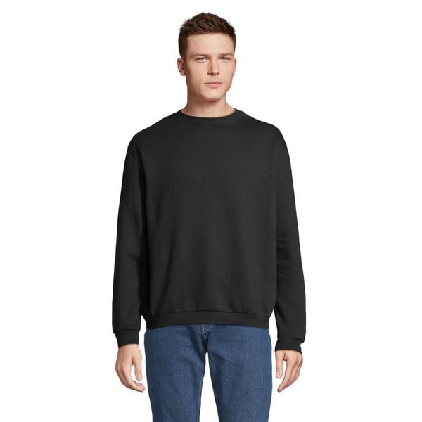 Męska Bluza Z Okrągłym Dekoltem Spider. Czarne bluzy męskie SOL'S, m, bez wzorów, bez kaptura. Za 69.99 zł.