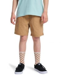 Spodenki z elastyczną talią dla Chłopcy TAXER YOUTH 15" Brązowy. Brązowe szorty dla chłopców Quiksilver, bez wzorów, z bawełny. Za 75.00 zł.