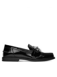 Eva Minge Loafersy AMARYLLIS-V1792B-315 Czarny. Czarne mokasyny damskie Eva Minge, z lakierowanej skóry. Za 319.99 zł.