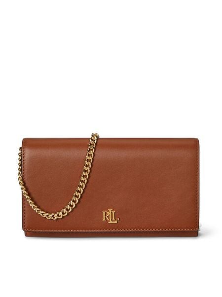 LAUREN RALPH LAUREN Torebka 432980206002 Brązowy. Brązowe kopertówki damskie Lauren Ralph Lauren, bez wzorów, ze skóry, bez dodatków. Za 949.99 zł.