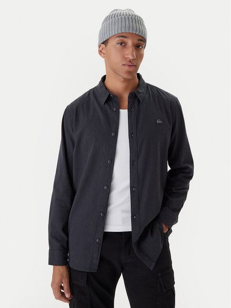Quiksilver Koszula EQYWT04670 Czarny Regular Fit. Czarne koszule męskie Quiksilver, m, bez wzorów, z bawełny, bez kołnierzyka, bez ramiączek. Za 166.99 zł.