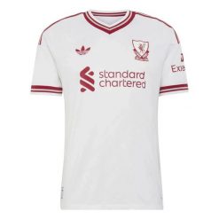 Koszulka Liverpool FC 26/27 Away Authentic. Białe koszulki sportowe męskie Adidas, l, bez wzorów, z dzianiny, bez kołnierzyka, bez ramiączek, do piłki nożnej, climacool (adidas). Za 649.00 zł.