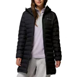 Kurtka COLUMBIA LAKE 22 II DOWN LONG HOOD Czarny. Czarne kurtki damskie Columbia, s, bez wzorów, z materiału, bez kaptura. Za 366.99 zł.