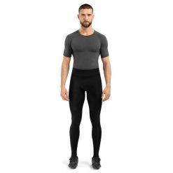 Męskie termiczne spodnie rowerowe z wkładką Kolarstwo Siroko Core Speed. Czarne spodnie materiałowe męskie SIROKO, l, bez wzorów, z elastanu. Za 169.00 zł.