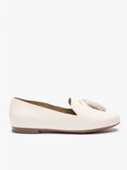 Kremowe mokasyny z chwostem. Brązowe mokasyny damskie Ryłko, ze skóry, klasyczne. Za 329.99 zł.