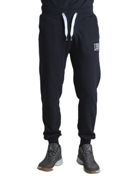 Męskie spodnie dresowe Summer Basic. Czarne spodnie sportowe męskie LEONE 1947 APPAREL, l, bez wzorów, z bawełny, na fitness i siłownię. Za 105.21 zł.